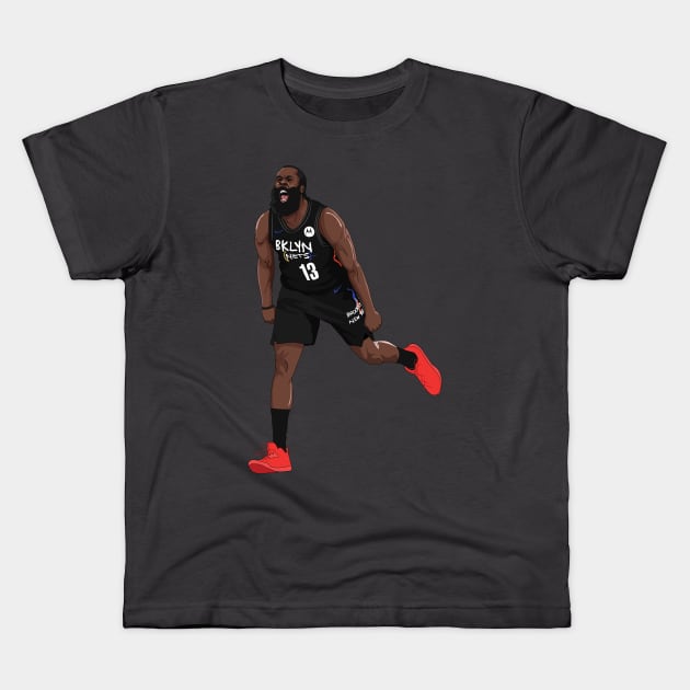 James Harden Kids T-Shirt by xavierjfong